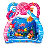 Splashin'kids Baby Water Play Mat Activity Center Gym Tummy Time Overhead Toys Water Mat Baby Toys Infant Toys Sensory Toy playmat