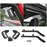 Front & Rear Aluminum Grab Handles Grip Handle Grab Bars for Jeep Wrangler JK JKU Sports Sahara Freedom Rubicon X & Unlimited X 2 Door 4 Door 2007-2018