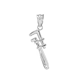 Fine 925 Sterling Silver Monkey Wrench Charm Pendant