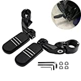 XFMT Black 1-1/4" 32mm Motorcycle Short Angled Highway Engine Guard Foot Pegs For Harley Streamliner Style