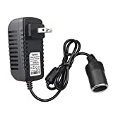 TEHUS AC to DC Converter 12V 2A 24W Car Cigarette Lighter Socket Power Adapter for car Recorder, car Fans, Electronic Dog and Other Small Power Equipment(24W)