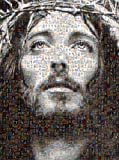 Jesus Christ Mosaic Collage Jesus & Virgin Mary Photos By Michael Verlangieri