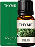 Kukka Thyme Essential Oil for Hair Growth - 100% Pure Therapeutic Grade Thyme Oil for Skin - Thyme Essential Oil Organic for Snoring & Diffuser (0.34 Fl Oz)