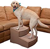 Pet Gear Easy Step II Extra Wide Pet Stairs, 2-step/for cats and dogs up to 200-pounds, Tan