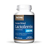 Jarrow Formulas Lactoferrin 250 mg, Immune-Supporting Glycoprotein, Support Healthy Function & Iron Absorption, Freeze Dried, White, 60 Count