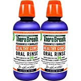 TheraBreath Healthy Gums Mouthwash, Clean Mint, Antigingivitis, Dentist Formulated, 16 Fl Oz (2-Pack)