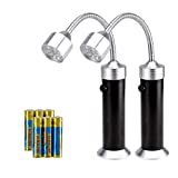 RRVVTOR Barbecue LED BBQ Grill Light Set (Pack of 2) - Batteries Included Flexible Gooseneck Magnetic Base Multipurpose in Car-Repairing Tool Charcoal Grilling Camping Cooking