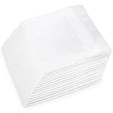 Handkerchiefs Mens Cotton, Ohuhu 13 Pack 100% Cotton White Mens Handkerchiefs Pocket Square Hankies Gifts for Men