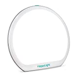 Verilux HappyLight Alba - New Round UV-Free LED Therapy Lamp, Bright White Light with 10,000 Lux, Adjustable Brightness, Color, and Countdown Timer