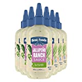 Best Foods Spread and Dressing For Burgers, Sandwiches, Salads and more Jalapeno Ranch Drizzle Sauce Squeeze Bottle 9 oz, Pack of 6