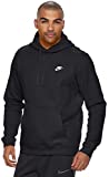 Men's Nike Club Fleece Pullover Hoodie (BLACK, LARGE)