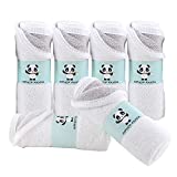 Bamboo Facial Washclothes-Luxury Bamboo Hypoallergenic Makeup Remover Cloth for Sensitive Skin - Reusable Cleansing Cloth for Face - 10"x10" Grey and White