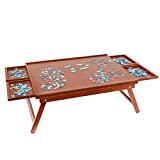 Jumbl Puzzle Board Rack | 23 x 31 Wooden Jigsaw Puzzle Table w/ 4 Storage & Sorting Drawers | Smooth Plateau Fiberboard Work Surface & Reinforced Hardwood | for Games & Puzzles Up to 1,000 Pieces