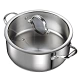 Cooks Standard 7-Quart Classic Stainless Steel Dutch Oven Casserole Stockpot with Lid