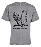 Topcloset Rafael Nadal Vamos Men Women Unisex Shirt Medium Grey