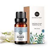 Jasmine Essential Oil 100% Pure Aromatherapy Oil Best Grade for Diffuser, Soaps, Candles, Massage, Skin Care, Perfumes - 10ml