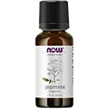 NOW Essential Oils, Jasmine Fragrance, Romantic Aromatherapy Scent, Steam Distilled, 100% Pure, Vegan, Child Resistant Cap, 1-Ounce