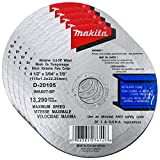 Makita 5 Pack - 4.5" Cut Off Wheels For 4.5" Grinders - Aggressive Cutting For Metal & Stainless Steel/INOX - 4-1/2" x .045" x 7/8-Inch
