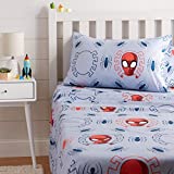 Amazon Basics by Marvel Spiderman Spidey Crawl Bed Sheet Set, Twin