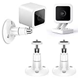 MENEEA for Wyze Cam v3,for Wyze Cam Outdoor,for Wyze Cam Pan V2,for Wyze Cam Pan Wall Mount, Adjustable Indoor and Outdoor 360 Degree Swivel Ceiling Mount Bracket for Other Security Camera (2 Pack)