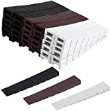36 Pieces 4 Inch Rigid Plastic Shims Furniture Levelers Composite Shim for Leveling Extreme Weight Capacity Wedges Easy to Snap Cut to Fit Size Leveler for Toilet Shims Doors (White, Black, Coffee)
