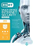 ESET Multi-Device Internet Security Premium | 2021 Edition | 5 Devices | 1 Year | Antivirus Software | Password Manager | Privacy Protection | Antispam | Anti-Theft | Digital Download [PC/Mac/Android/Linux Online Code]