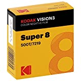 KODAK VISION3 500T/7219 Color Negative Film, SP464 Super 8 Cartridge, 50' Roll