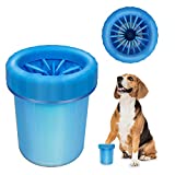 Dog Paw Cleaner, Portable Pet Cleaning 360º Silicone Washer Cup (for Small and Medium Breed Cats and Dogs) (Blue)