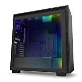 NZXT H710i - CA-H710 i-B1 - ATX Mid Tower PC Gaming Case - Front I/O USB Type-C Port - Quick-Release Tempered Glass Side Panel - Vertical GPU Mount - Integrated RGB Lighting - Black