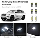 AWALITED 15pcs Grand Cherokee Interior LED Lights Kit Super Bright LED Map Dome Light Bulbs for 2011-2018 2019 2020 Jeep Grand Cherokee all models