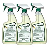 Citrus II Hospital Germicidal Deodorizing Cleaner, Fresh Citrus, 22-Fluid Ounce, Pack of 3