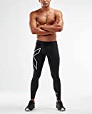 2XU Men's Core Compression Tights, Black/Silver, Medium