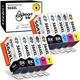 Smart Ink Compatible Ink Cartridge Replacement for HP 564 XL 564XL High Yield 10 Combo Pack (4 Black & 2 C/M/Y) for DeskJet 3520 3522 Photosmart 7520 6520 5520 7525 5514 7510 OfficeJet 4620 Printers