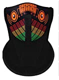 ZOY LED Music Mask Sound Active Light Up Mask for Party Dancing,Riding,Skating,Festival (Equalizer)