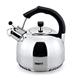 FreshAir™ Rapid Boil Stainless Steel 2.5 qt. Tea Kettle by Turbo Pot®, Time-and-Energy Saving Cookware for Gas Stove