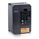 Single Phase to 3 Phase Converter, MYSWEETY AC 220V/2.2KW 3HP 10A VFD Inverter Frequency Converter for Spindle Motor Speed Control (1 Phase Input and 3 Phase Output)