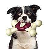 FRLEDM Dog Chew Toy for Aggressive Chewers- Real Bacon Flavored Indestructible Dog Toy,Nylon Durable Dog Teething Chew Toys Bones for Large/Medium Dogs