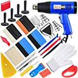 Zanch Vinyl Wrap Tool Kit Window Tint Tools Heat Gun Squeegee Scraper Shank Cutter Magnets Gloves Hot Air Gun Car Wrapping Kit Auto Boat House Truck Door Furniture Vinyl Film Installation Application