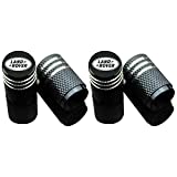 Car Tire Air Valve Caps- Auto Wheel Tyre Dust Stems Cover with Logo Emblem Waterproof Dust-Proof Universal fit for Cars, SUV, Truck, Motorcycles 4 Pieces