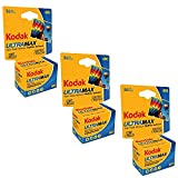 Kodak Ultramax 400 Color Print Film 36 Exp. 35mm DX 400 135-36 (108 Pics) (Pack of 3), Basic