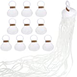 10 Pieces Throw Streamers No Mess Confetti Crackers Poppers for New Years Birthday Wedding Graduation Party Favors Shows (White)