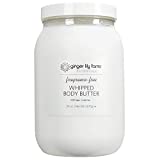 Ginger Lily Farms Botanicals Whipped Body Butter for Dry Skin, Ultra-Hydrating, 100% Vegan & Cruelty-Free, Fragrance-Free, 59 Ounces