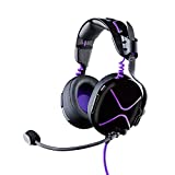 Victrix Pro AF Wired Professional Esports Gaming Headset with Cooling: PlayStation PS4, PS5, PC - Black / Purple
