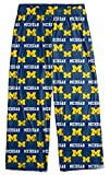 Michigan Wolverines Men's Scatter Pattern Pajama Lounge Pants Multi Color Large 38-40