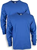 Gildan Men's Ultra Cotton Long Sleeve T-Shirt, Style G2400, Multipack, Royal (2-Pack), X-Large