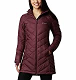 Columbia Women's Heavenly Long Hooded Jacket, Malbec, 3X