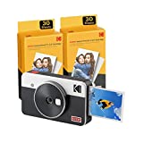 Kodak Mini Shot 2 Retro | 68-Sheet Bundle | Portable Wireless Instant Camera & Photo Printer, Compatible with iOS & Android and Bluetooth Devices, Real Photo (2.1x3.4) 4Pass Technology - White