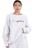 The Mayfair Group Women's Empathy Always Grey Crewneck Soft Sweatshirt (One Size Plus)