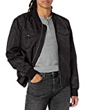 Levi's Men's Varsity Bomber Trucker Jacket, Black, Medium