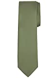 Jacob Alexander Solid Color Men's Regular Tie - Green Olive